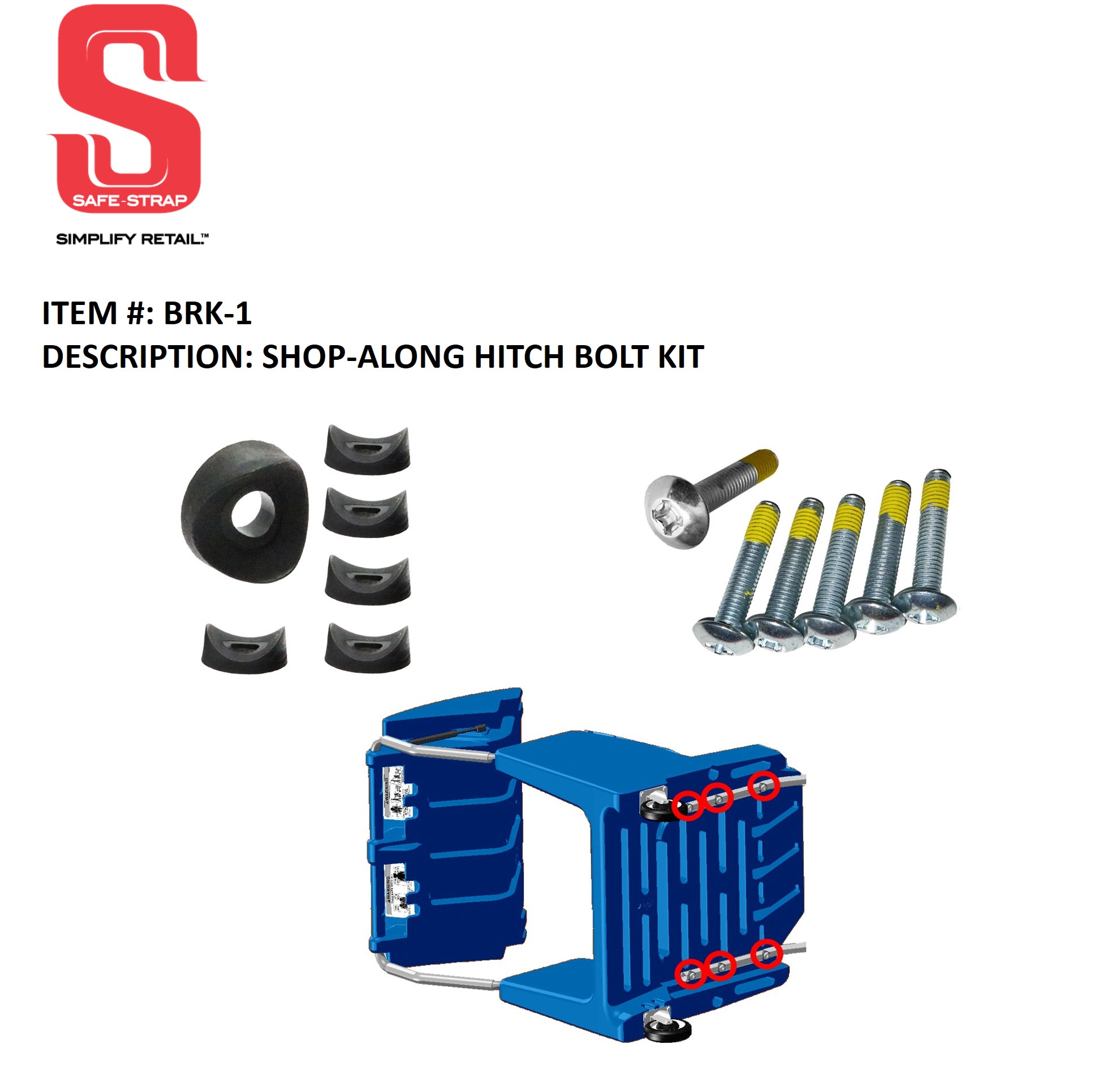 Shop-Along® Hitch Bolt Kit